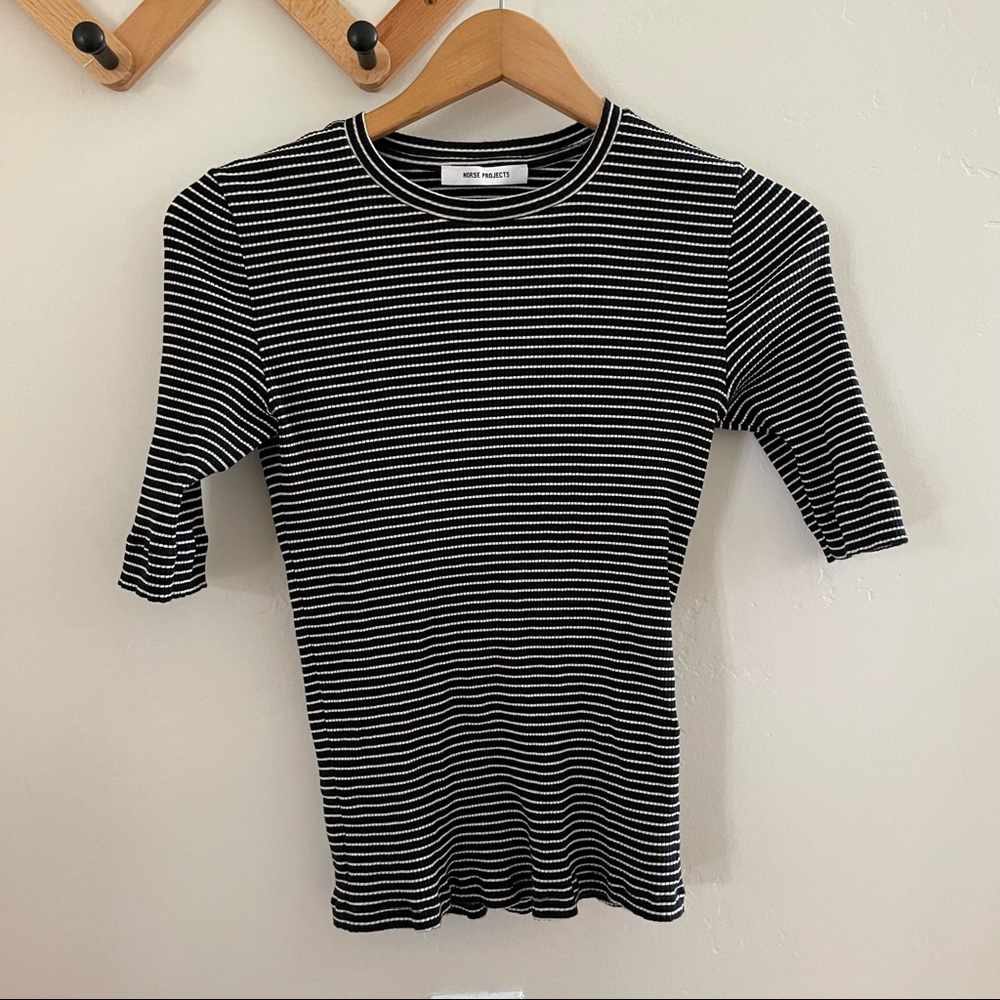 Norse projects stretchy striped top